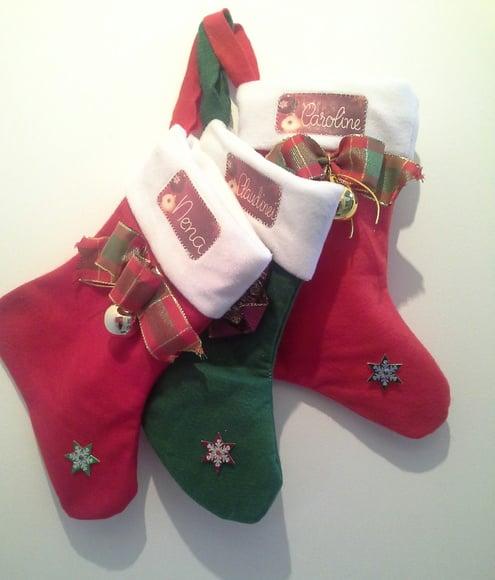 Botinhas de Natal para presentes