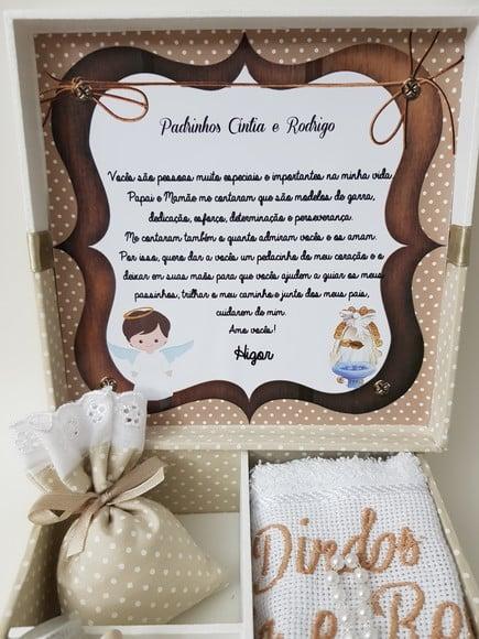 Caixa Batizado Padrinhos