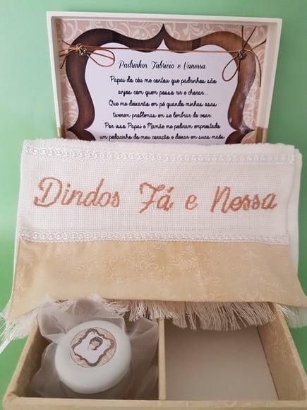 Caixa Batizado Padrinhos