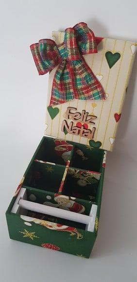 Caixa decorada natal