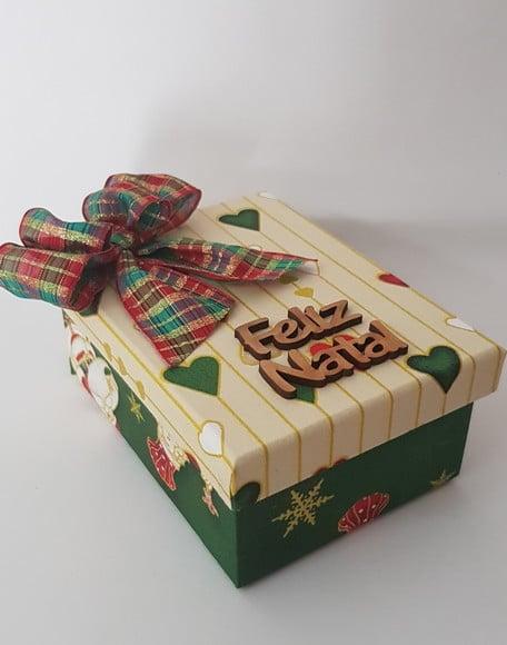 Caixa decorada natal