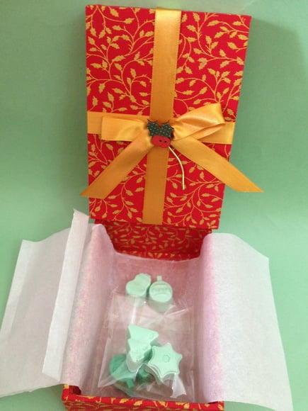 Caixa decorada natal