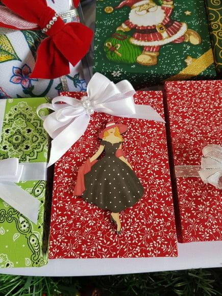 Caixa decorada natal