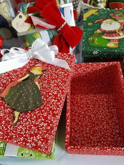 Caixa decorada natal
