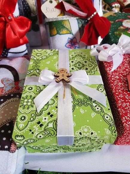 Caixa decorada natal