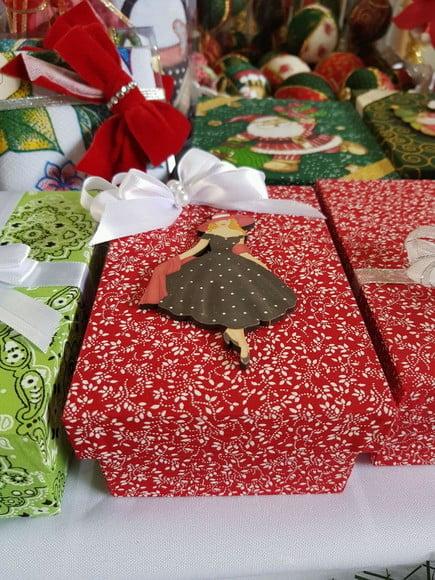 Caixa decorada natal