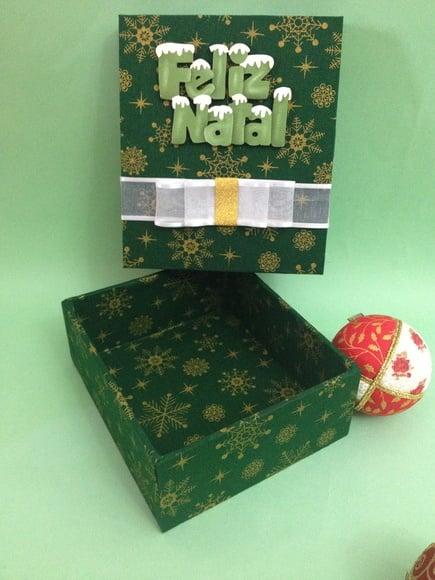 Caixa Decorada Natal