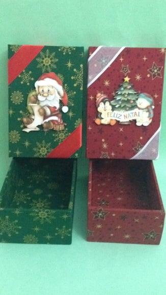 Caixa decorada natal