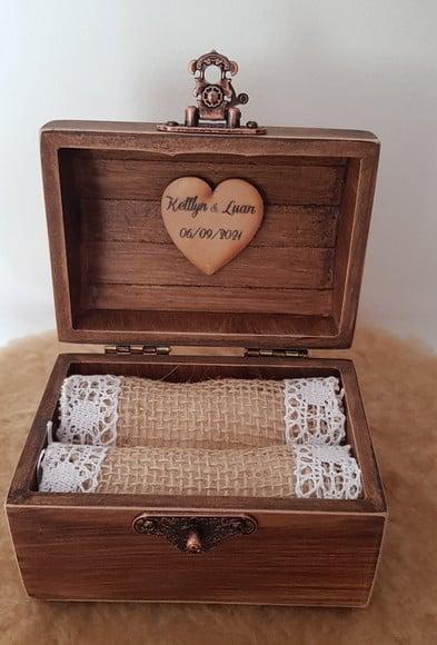 Caixa porta alianças