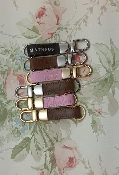 Chaveiro Personalizado em Couro Personalizado