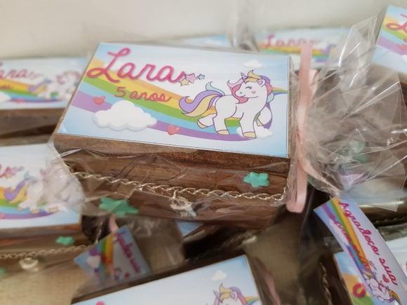 Lembrancinha Unicornio Bau mdf