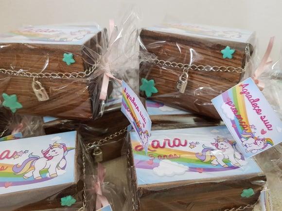 Lembrancinha Unicornio Bau mdf