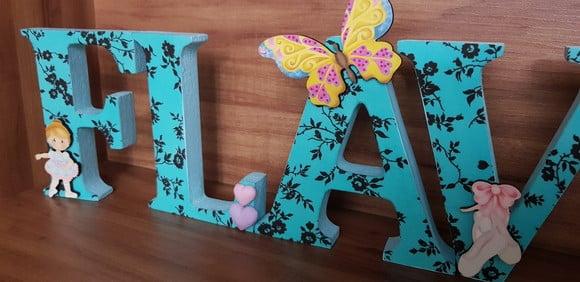 Letras em madeira MDF