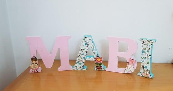 Letras em madeira MDF