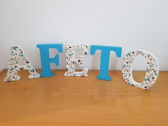 Letras em madeira MDF