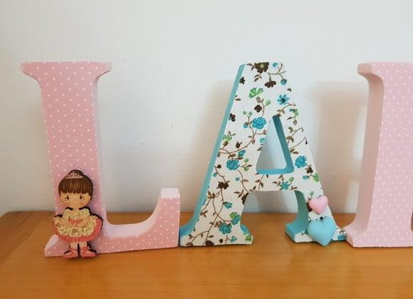Letras em madeira MDF
