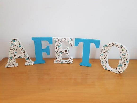 Letras em madeira MDF