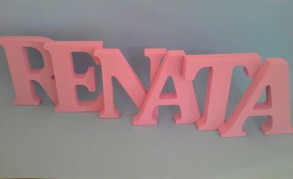 Letras em madeira MDF
