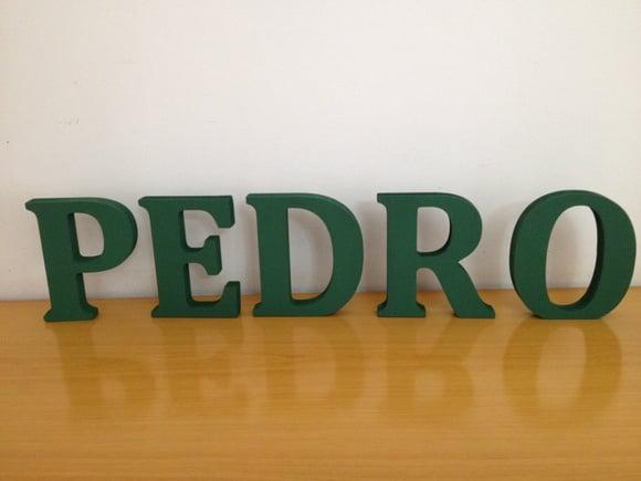 Letras em madeira MDF