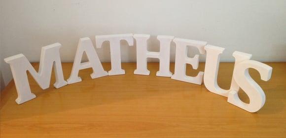 Letras em madeira MDF