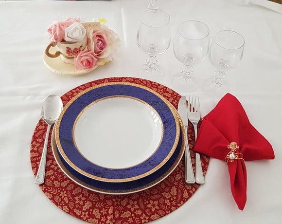 Mesa Posta Natal Kit Souplat Natalino 4 Peças
