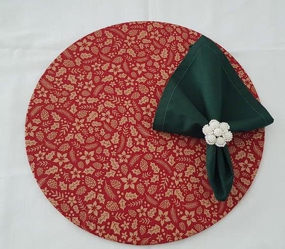 Mesa Posta Natal Kit Souplat Natalino 4 Peças