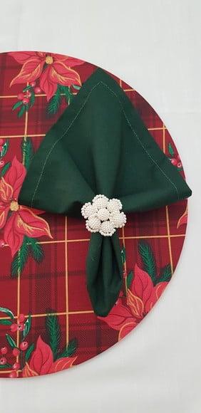 Mesa Posta Natal Kit Sulplat Natalino 4 Peças