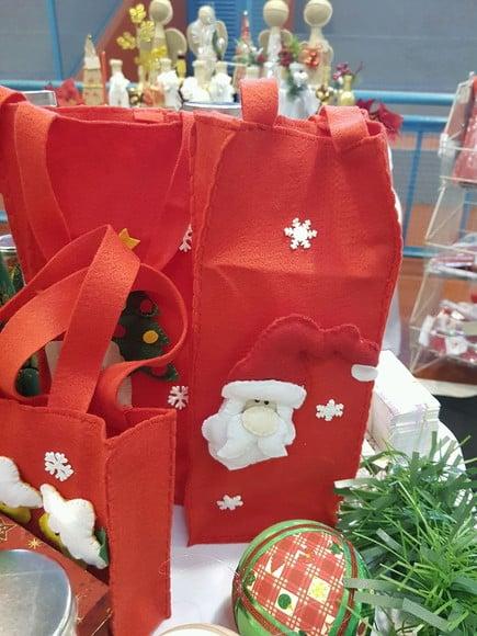 Sacolas feltro natal