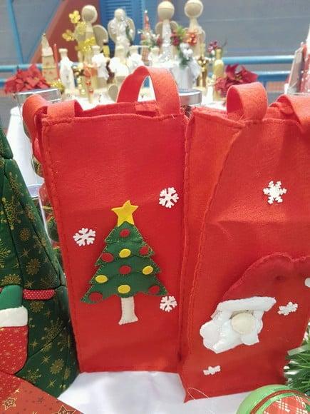 Sacolas feltro natal