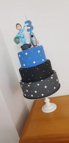 Topo de bolo Astronauta