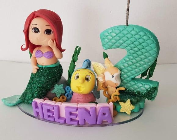 Topo de Bolo Sereia