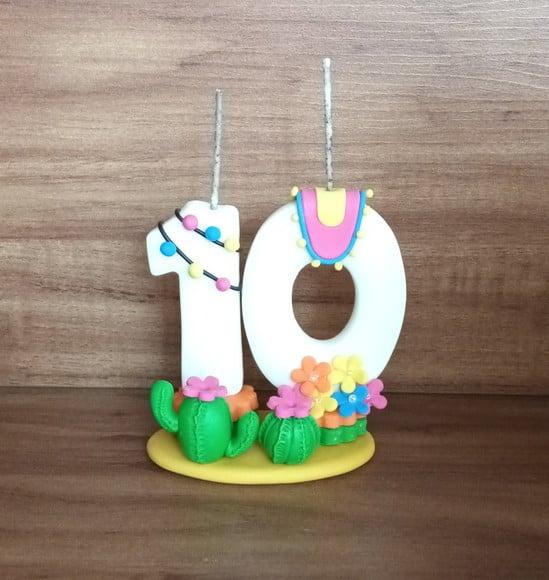 Vela 10 Anos Lhama