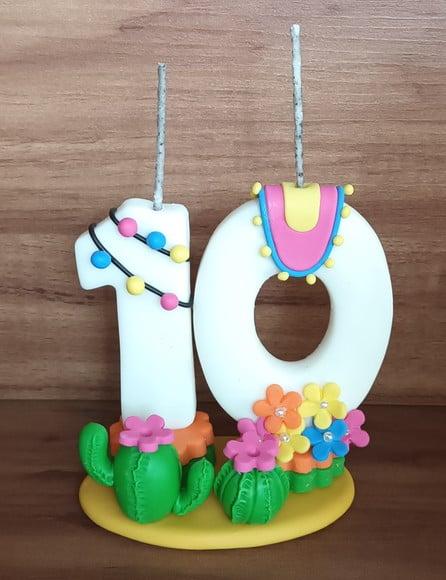 Vela 10 Anos Lhama