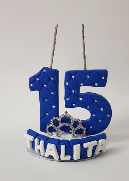 Vela 15 Anos Azul Royal