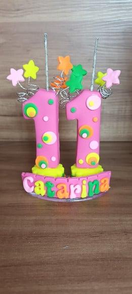 Vela 11 Anos Neon
