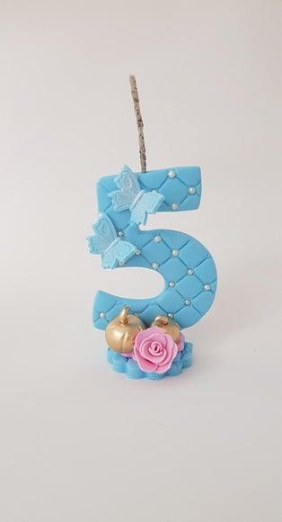 Vela 5 Anos Princesa