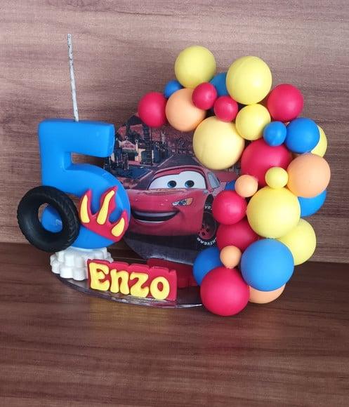 Vela 5 Anos Carros