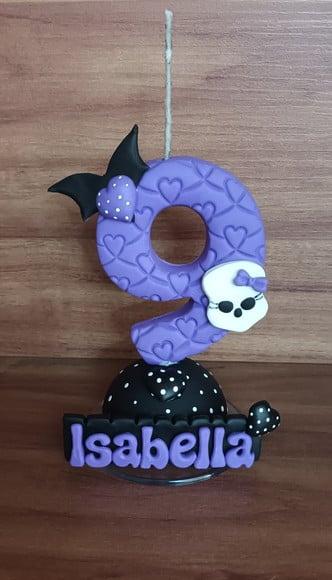 Vela 9 Anos Caveirinha