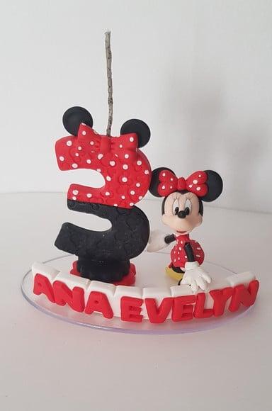Vela Minie Vermelha
