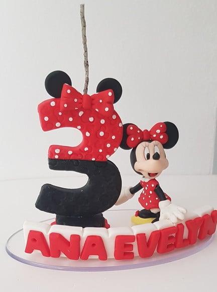 Vela Minie Vermelha