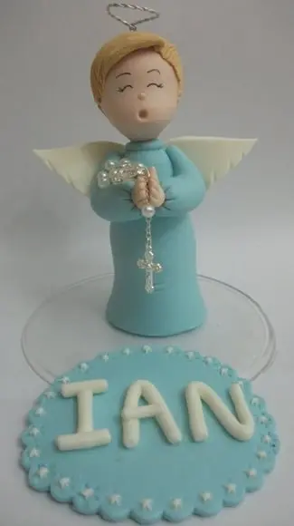 Anjinha topo de bolo Batizazo