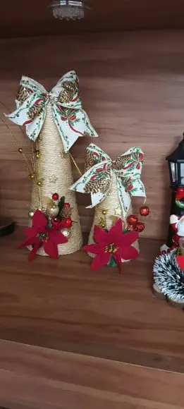 Árvore de Natal de Mesa Rústica