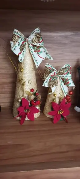 Árvore de Natal de Mesa Rústica