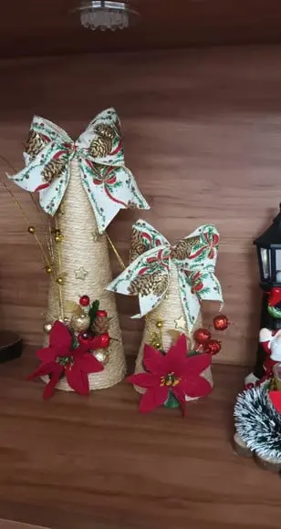 Árvore de Natal de Mesa Rústica