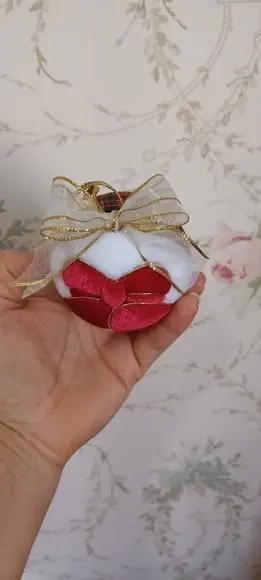 Bolas de Natal em Patchwork