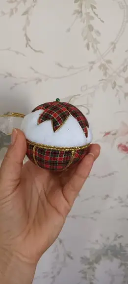 Bolas de Natal em Patchwork