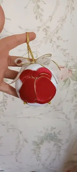 Bolas de Natal em Patchwork