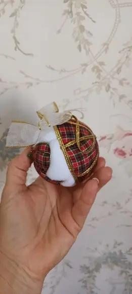 Bolas de Natal em Patchwork