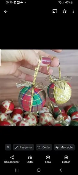 Bolas de Natal em Patchwork Kit 20