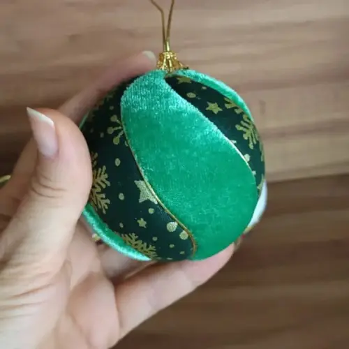 Bolas de Natal em Patchwork Sob Encomenda